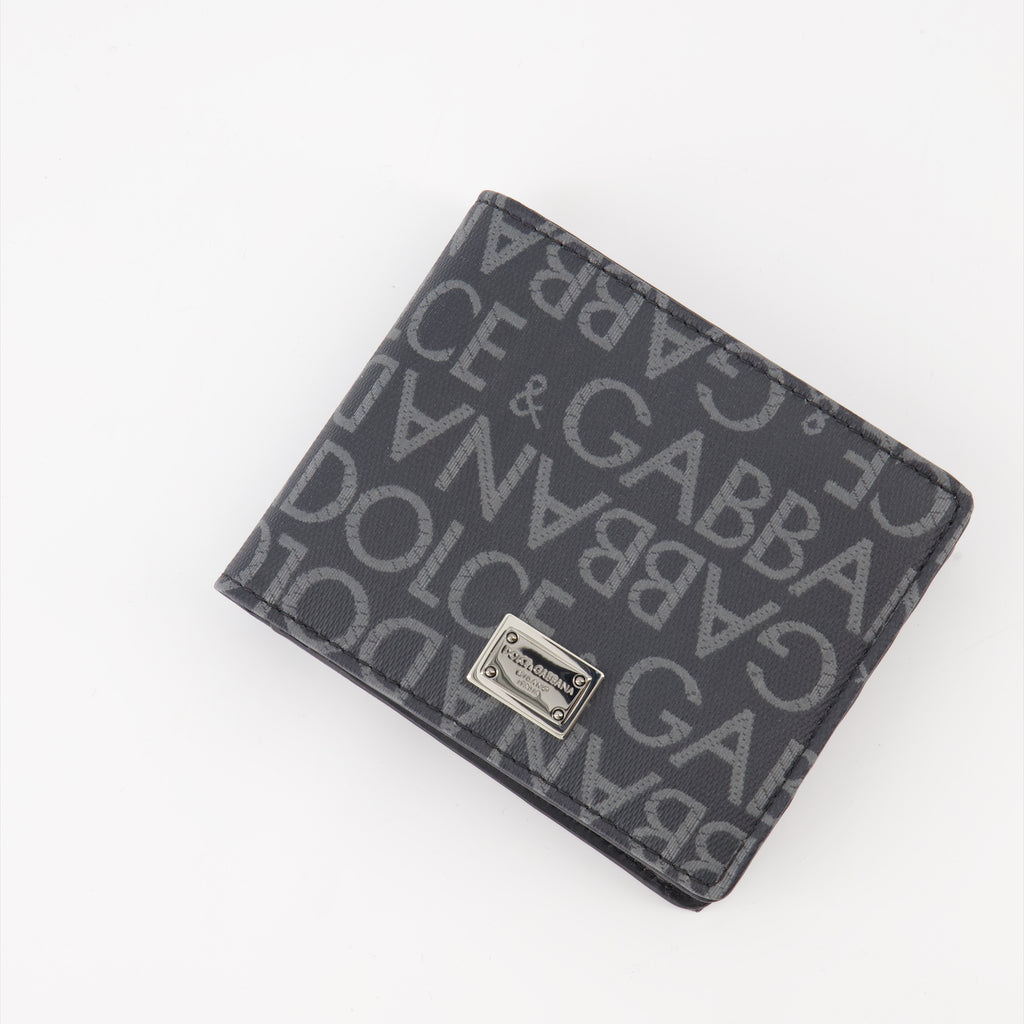 Small leather goods Monogram wallet Dolce & Gabbana Gray Man