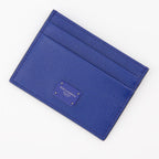 Small leather goods Logo plaque card holder Dolce & Gabbana Blue Man