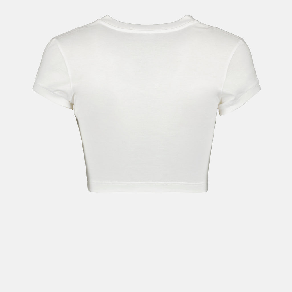티셔츠 T-shirt crop DG Dolce & Gabbana 하얀색 Femme