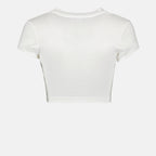 티셔츠 T-shirt crop DG Dolce & Gabbana 하얀색 Femme