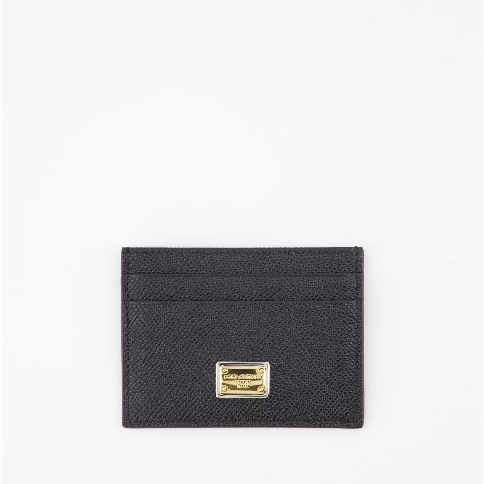 Petite maroquinerie Porte-cartes à logo plaque Dolce & Gabbana Noir Femme