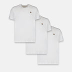 T-shirt Lot de T-shirts à logo Moncler Bianco Homme