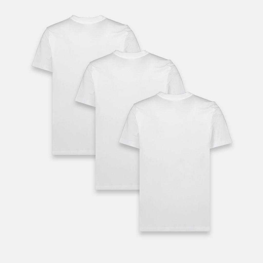 T-shirt Lot de T-shirts à logo Moncler Bianco Homme
