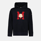 Sweatshirts Sweat à capuche à logo Moncler Bleu Homme