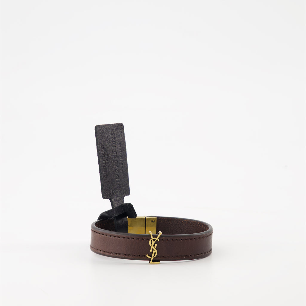 Bijoux Bracelet Cassandre Saint Laurent Marron Homme