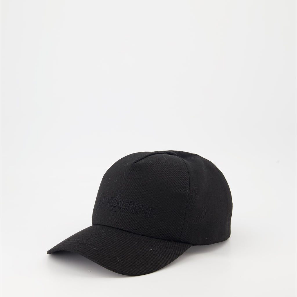 Chapeaux, casquettes et bonnets Casquette à logo Saint Laurent Noir Homme
