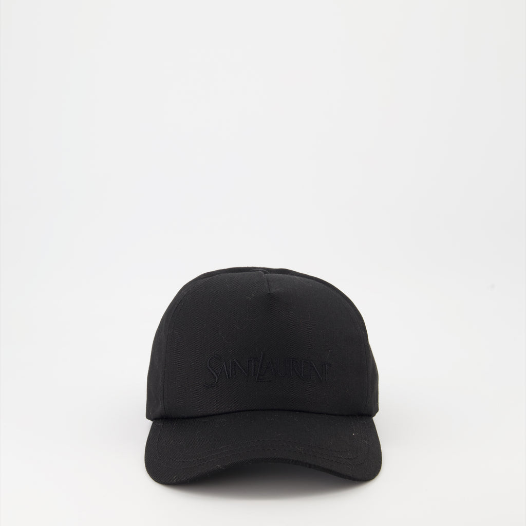 Chapeaux, casquettes et bonnets Casquette à logo Saint Laurent Noir Homme