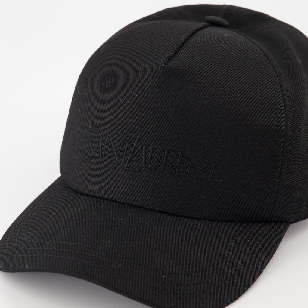 Chapeaux, casquettes et bonnets Casquette à logo Saint Laurent Noir Homme