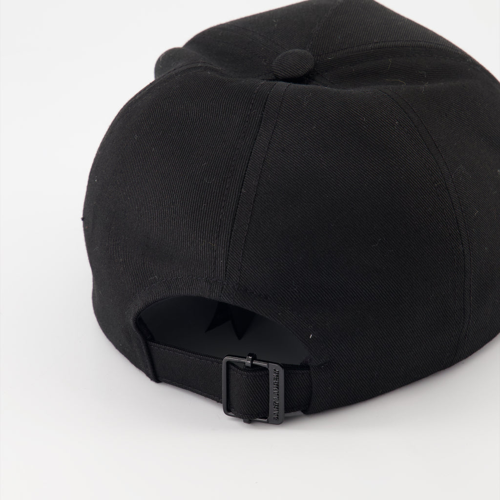Chapeaux, casquettes et bonnets Casquette à logo Saint Laurent Noir Homme