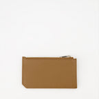 Petite maroquinerie Porte-cartes Cassandre Shadow zippé Saint Laurent Marron Homme