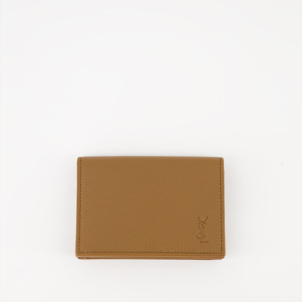 Petite maroquinerie Porte monnaie Cassandre Shadow Saint Laurent Marron Homme