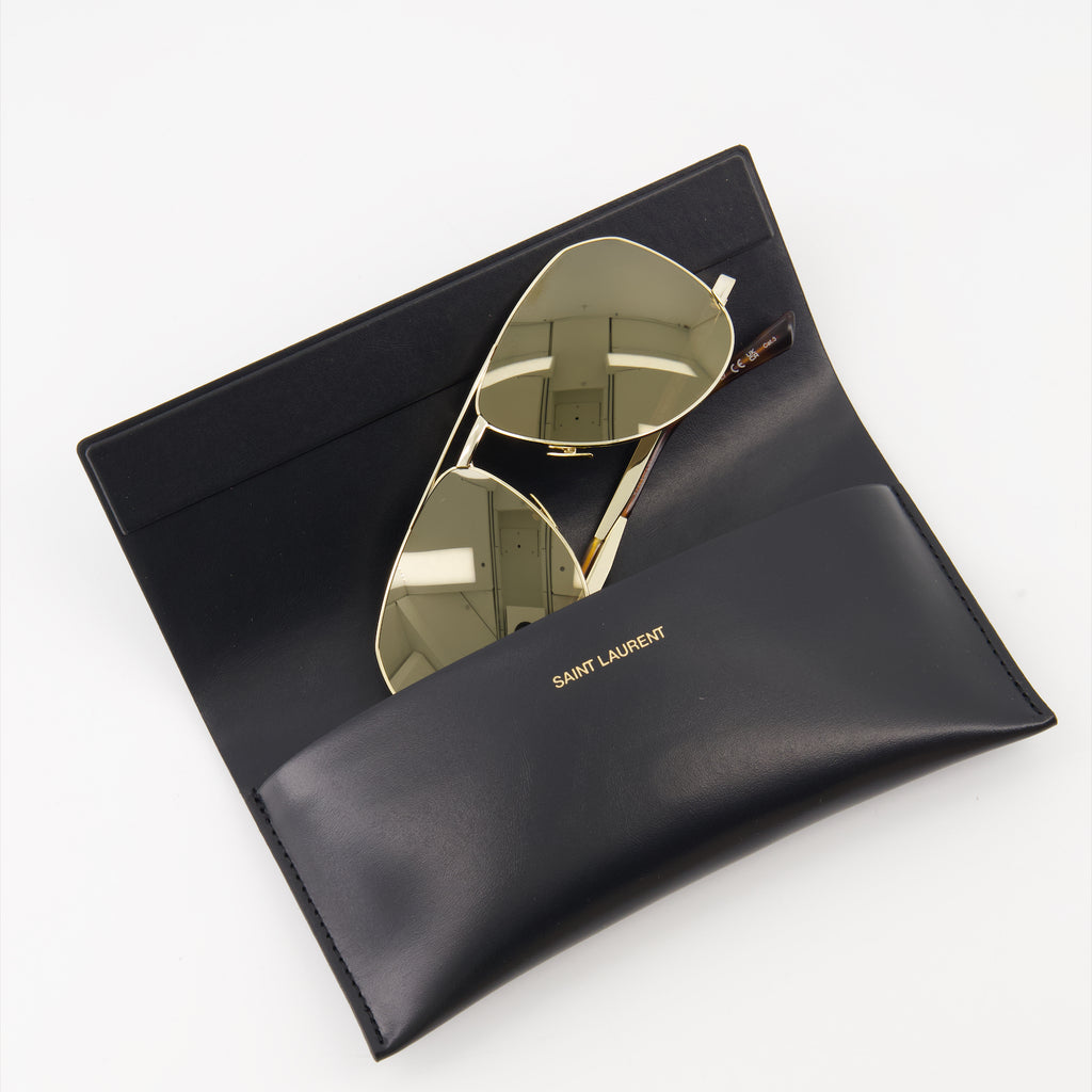 Occhiali Lunettes de soleil SL 690 Saint Laurent Oro Unisex