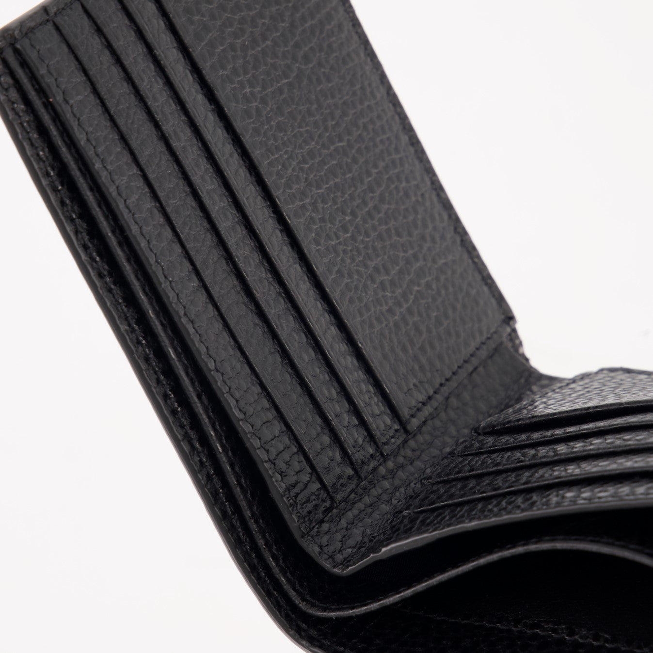 Small leather goods Cassandra leather wallet Saint Laurent Black Man