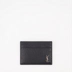 スモールレザーグッズ カッサンドル レザー カード ホルダー Saint Laurent 黒 男