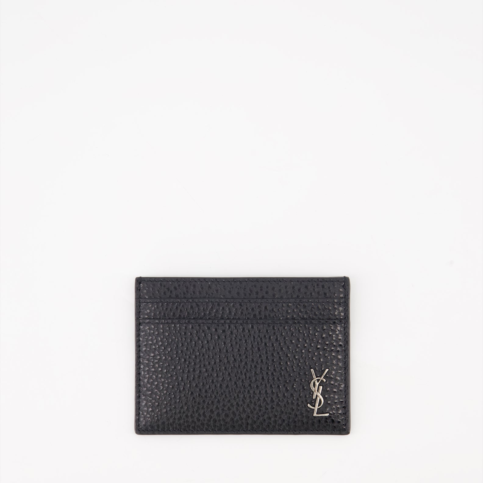 Small leather goods Cassandre leather card holder Saint Laurent Black Man