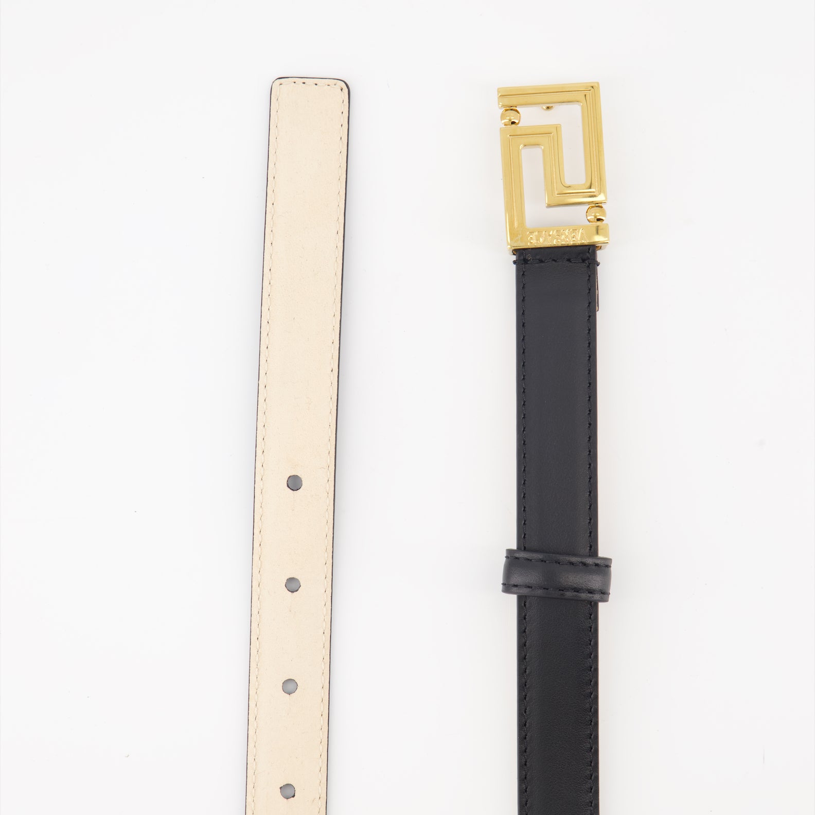 Cintos Ceinture Greca Versace Preto Femme