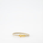 Bijoux Bracelet en cuir tressé Versace Beige Unisexe