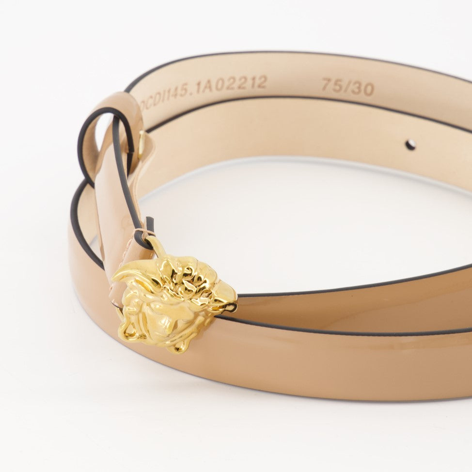 Cintos Ceinture Medusa Versace Bege Femme