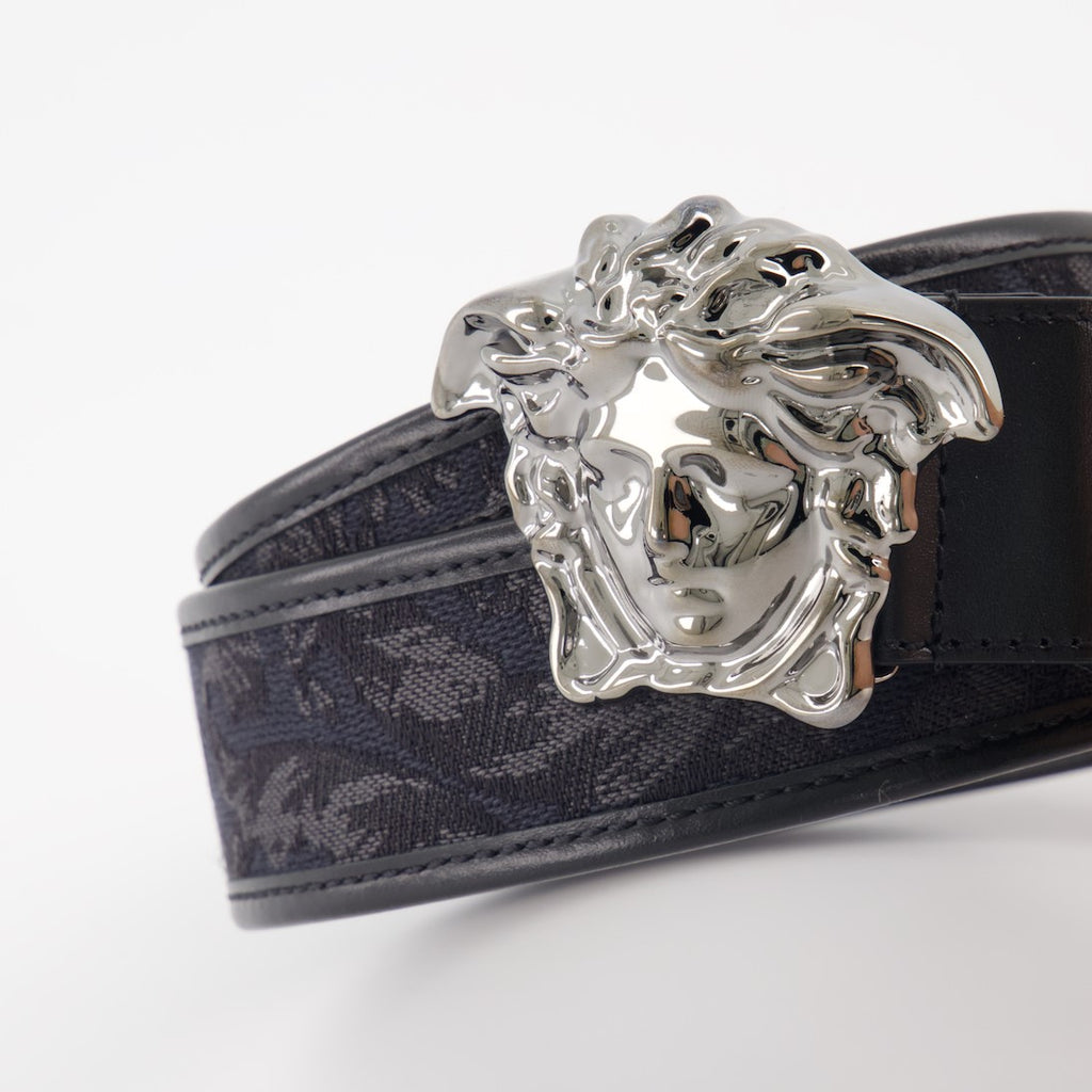 Cintos Ceinture Medusa Barocco Versace Preto Homme