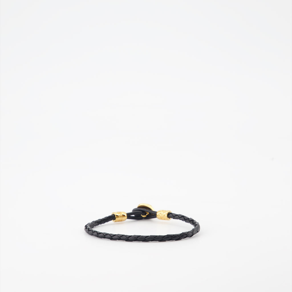 Bijoux Bracelet Medusa Versace Noir Unisexe