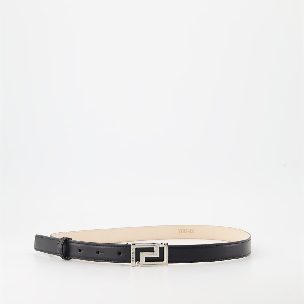 Cintos Ceinture Greca Versace Preto Femme