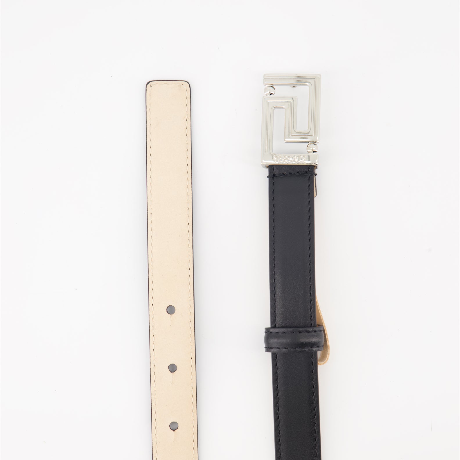 Cintos Ceinture Greca Versace Preto Femme