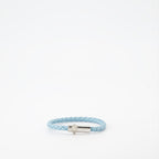 Bijoux Bracelet en cuir tressé Versace Bleu Unisexe