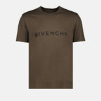 T-shirts T-shirt à logo Givenchy Kaki Homme