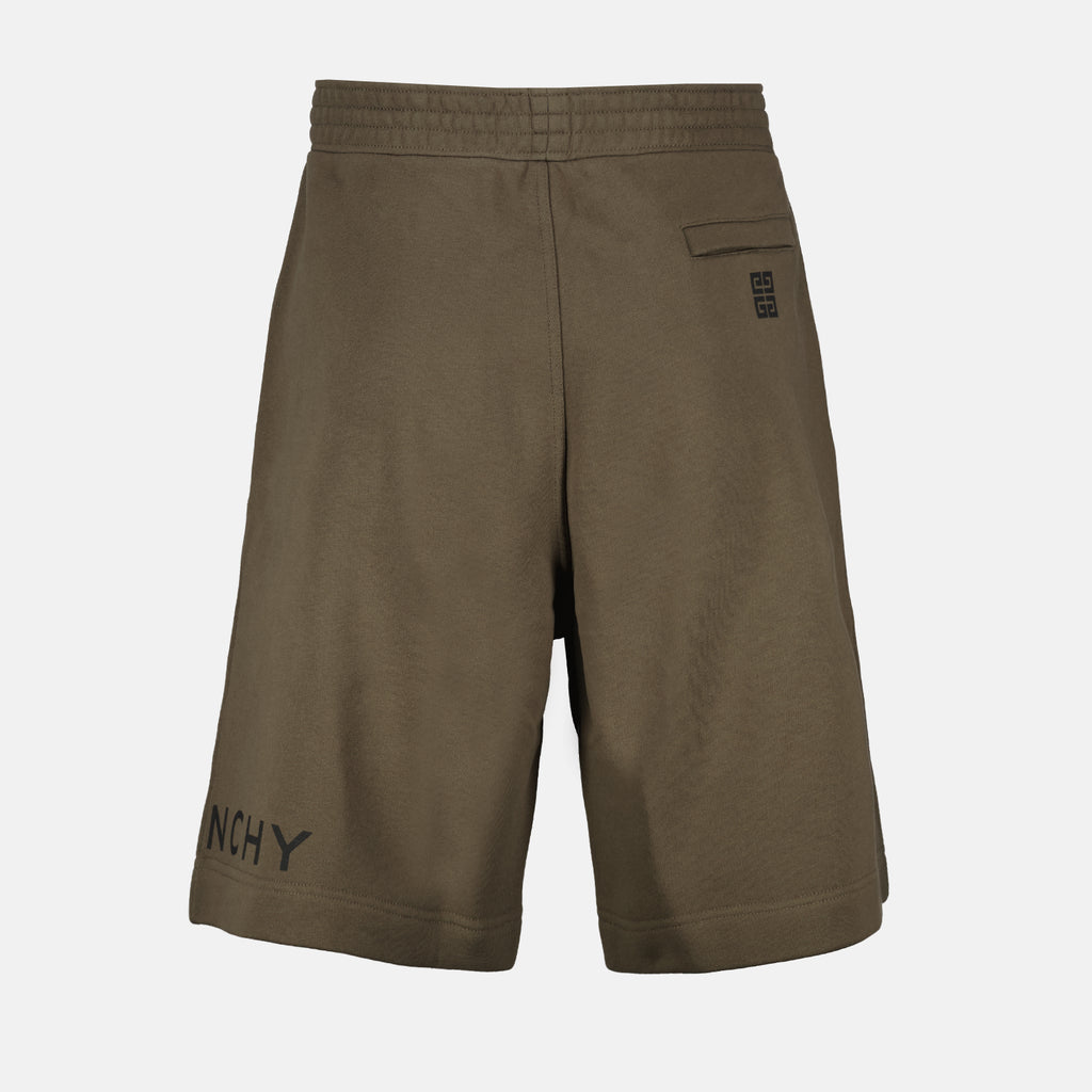 쇼츠 Short en coton Givenchy 카키색 옷감 Homme