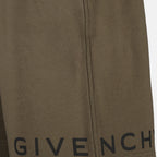쇼츠 Short en coton Givenchy 카키색 옷감 Homme