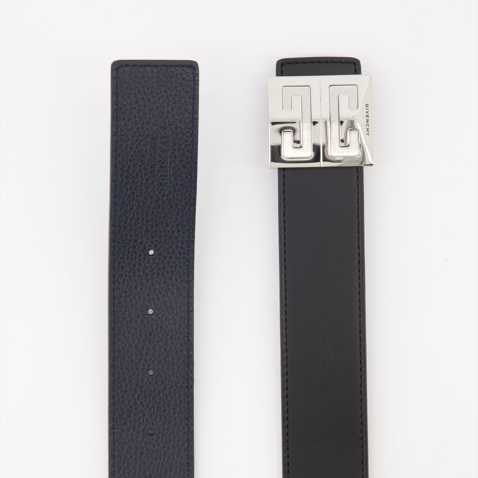 Cintos Ceinture 4G réversible Givenchy Preto Homme