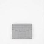 Small leather goods Micro 4G Leather Card Holder Givenchy Gray Man
