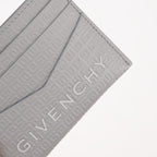 Small leather goods Micro 4G Leather Card Holder Givenchy Gray Man