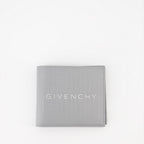 Pequeños artículos de cuero Portefeuille en cuir micro 4G Givenchy Gris Homme