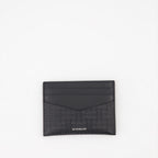 スモールレザーグッズ マイクロ 4G レザー カードホルダー Givenchy 黒 男