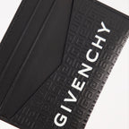 スモールレザーグッズ マイクロ 4G レザー カードホルダー Givenchy 黒 男