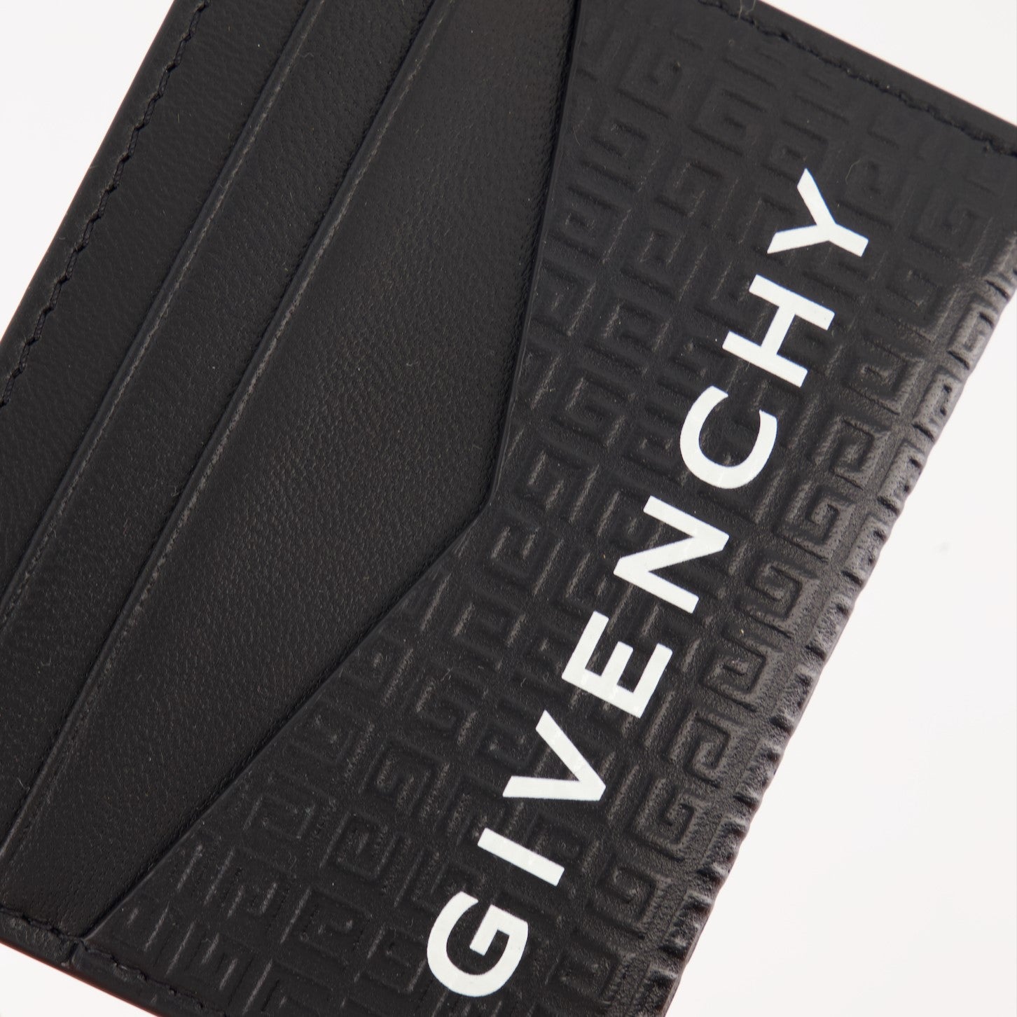 Small leather goods Micro 4G Leather Card Holder Givenchy Black Man