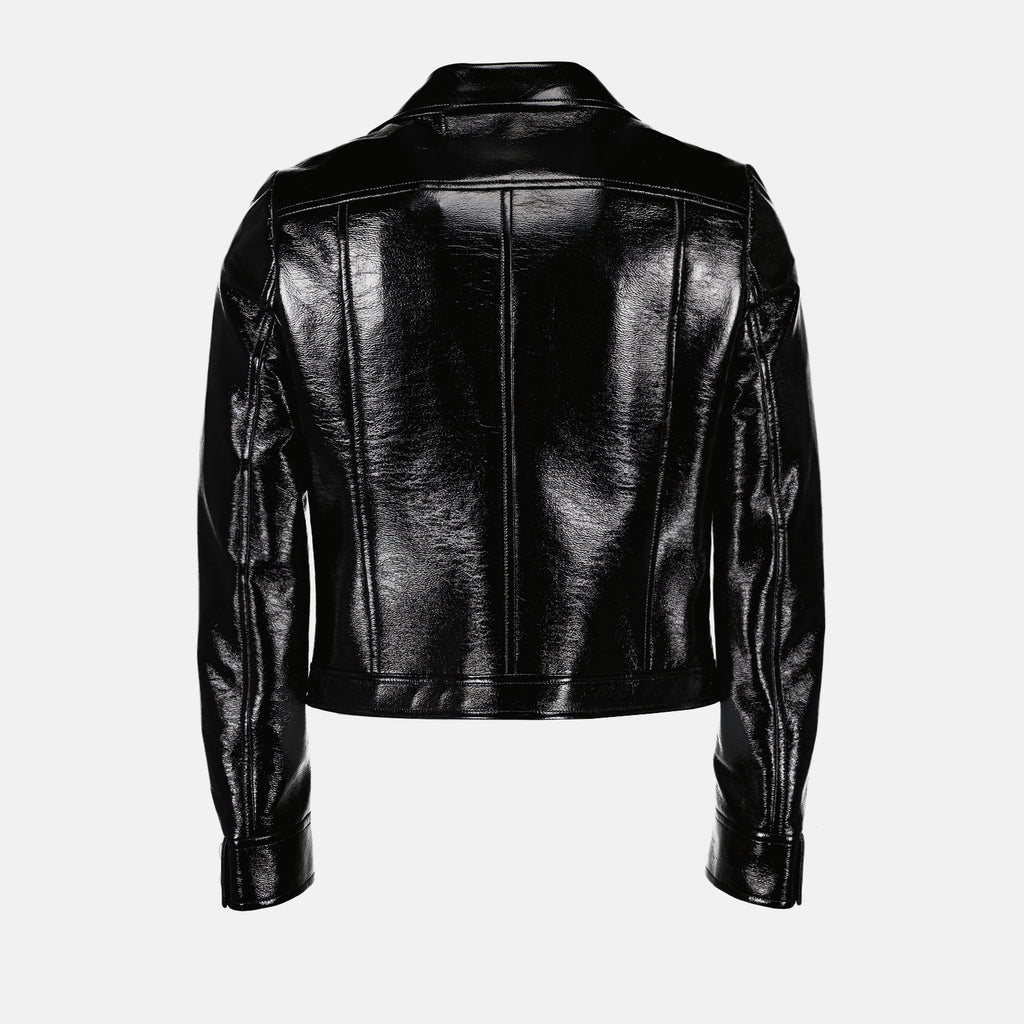 Vestes Blouson Vinyle Réédition Courrèges Noir Homme
