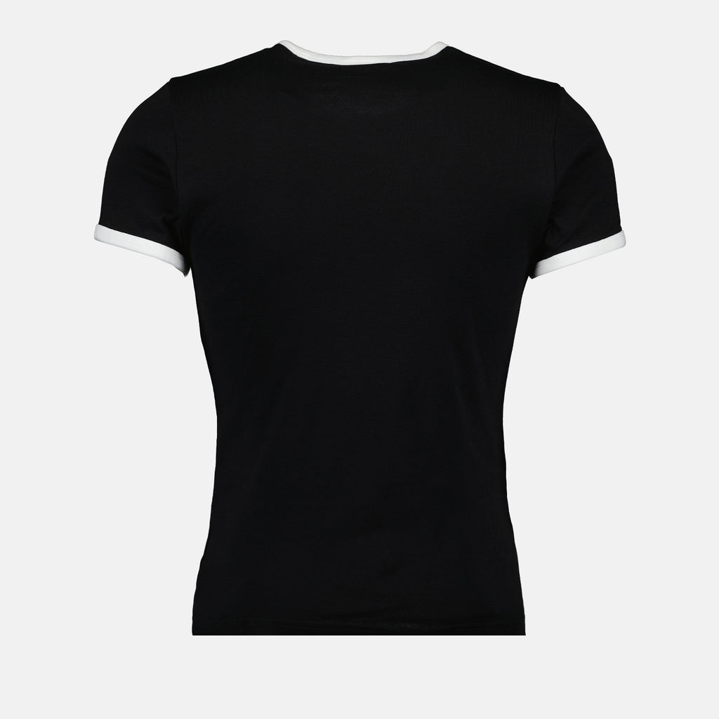 티셔츠 T-shirt contraste Réédition Courrèges 검은색 Homme