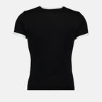 티셔츠 T-shirt contraste Réédition Courrèges 검은색 Homme