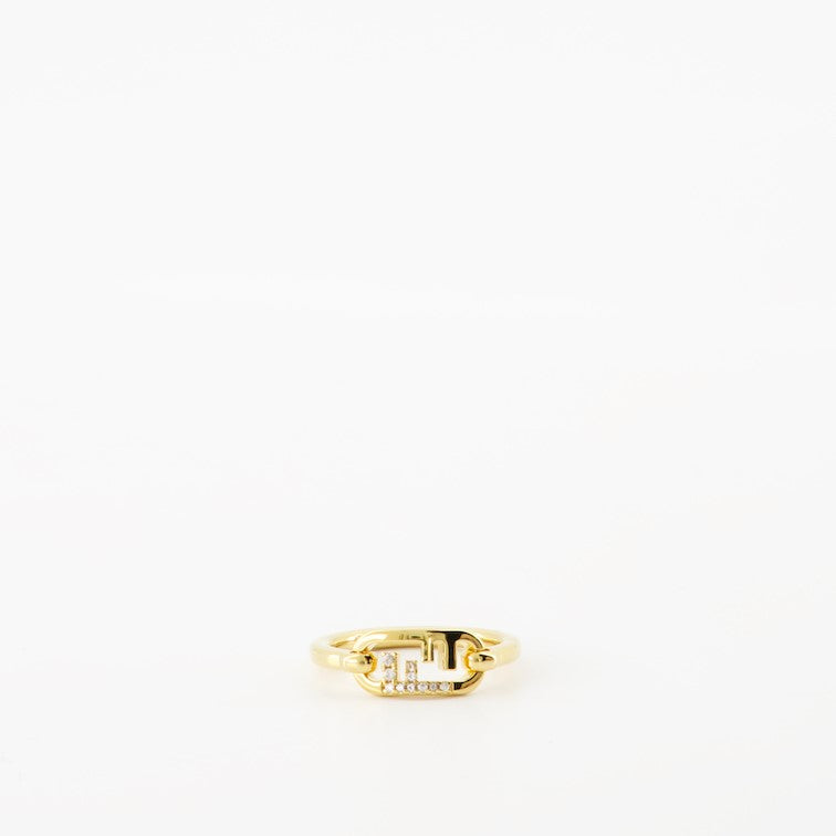 Bijoux Bague dorée O'Lock Fendi Doré Femme