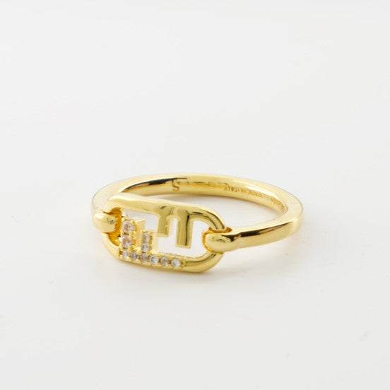 Schmuck Bague dorée O'Lock Fendi Gold Femme
