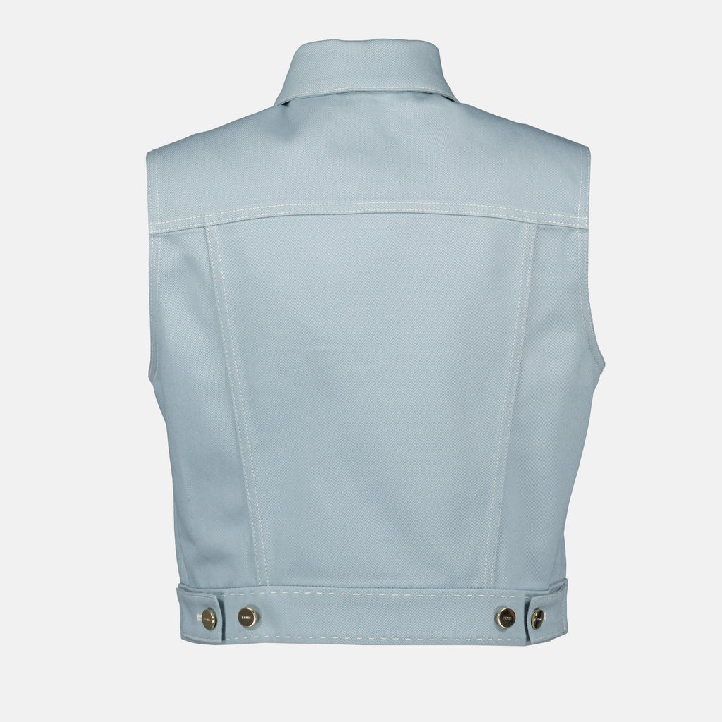 Vestes Veste en jean Fendi Bleu Femme