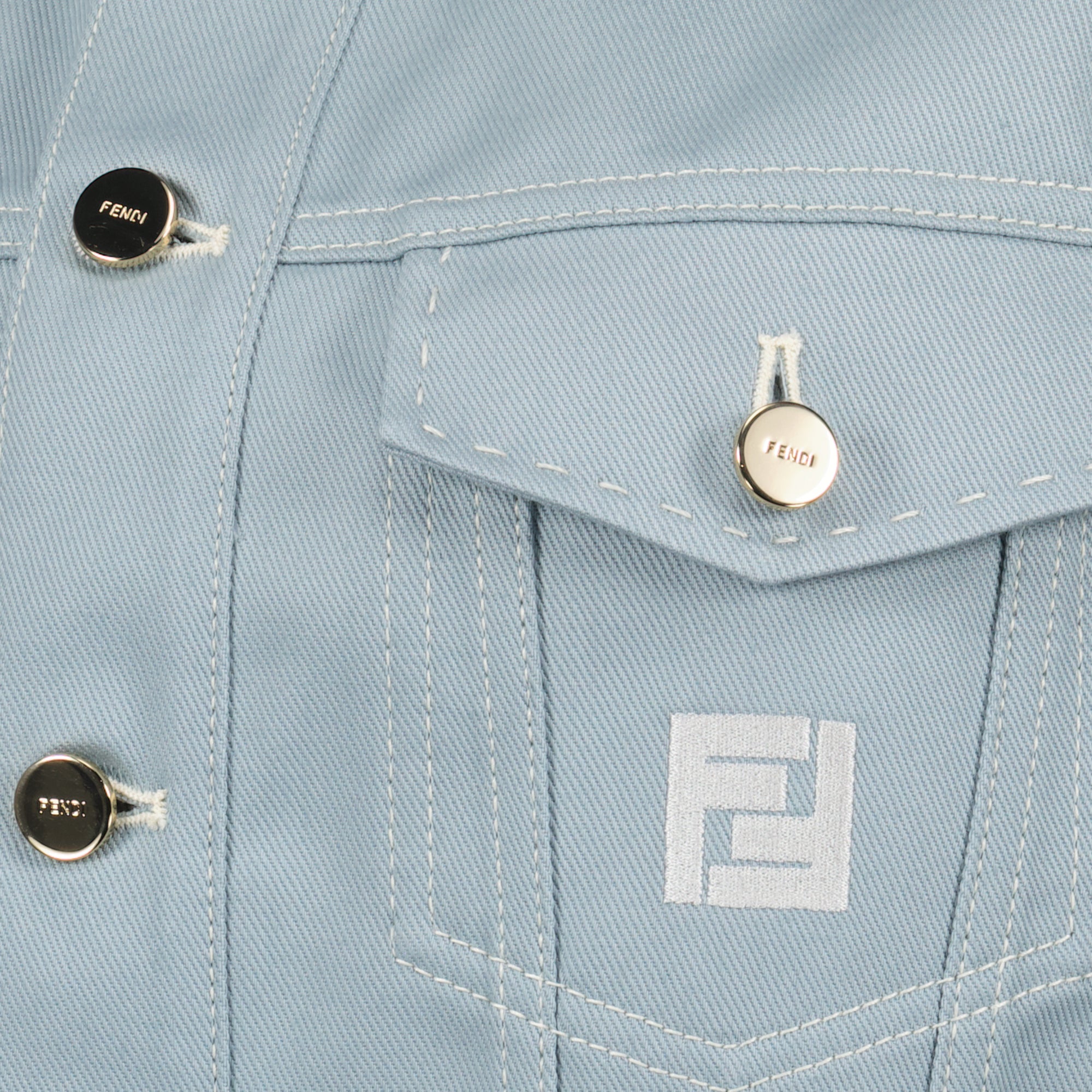 Vestes Veste en jean Fendi Bleu Femme