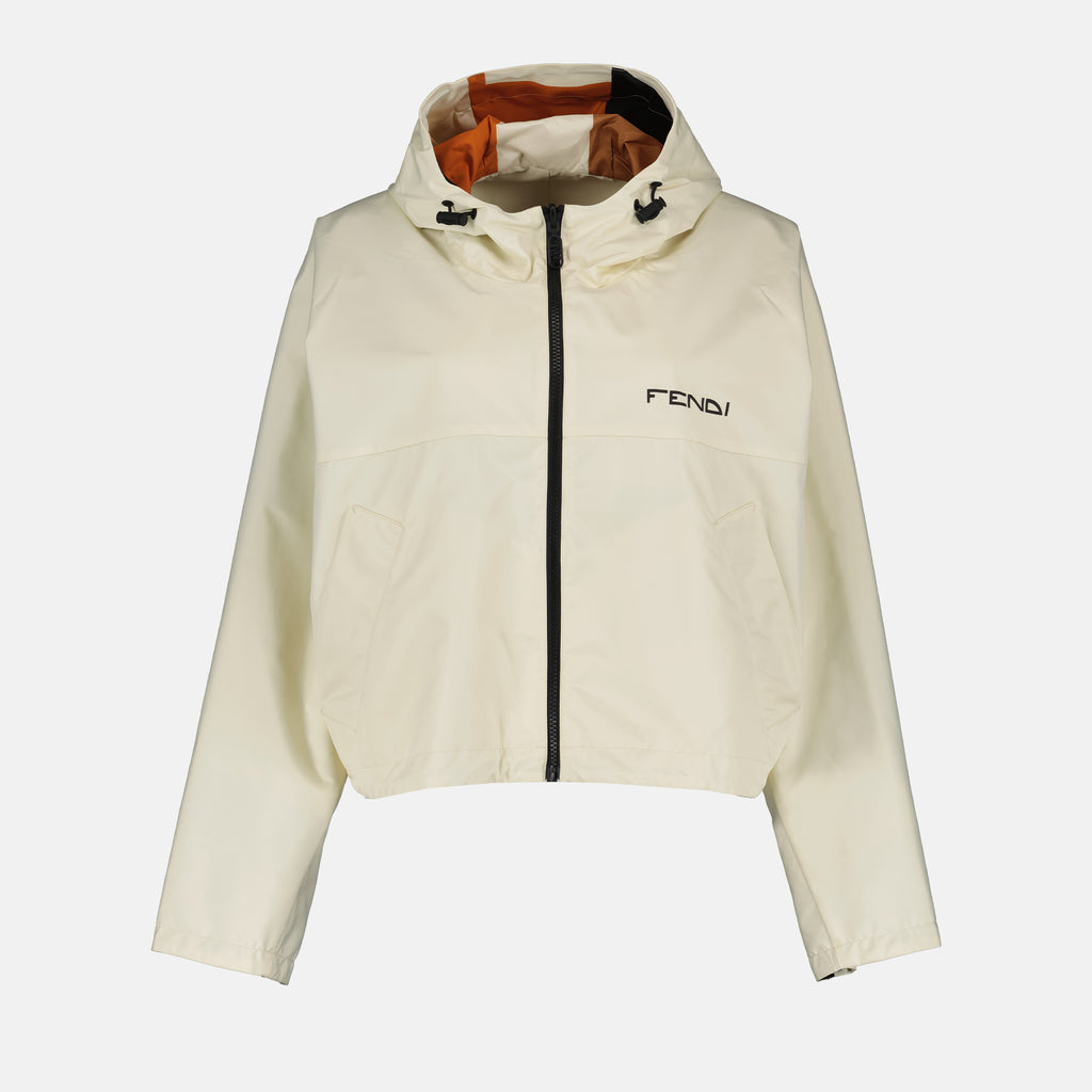 Jaquetas Coupe-vent réversible en nylon Fendi Bege Femme