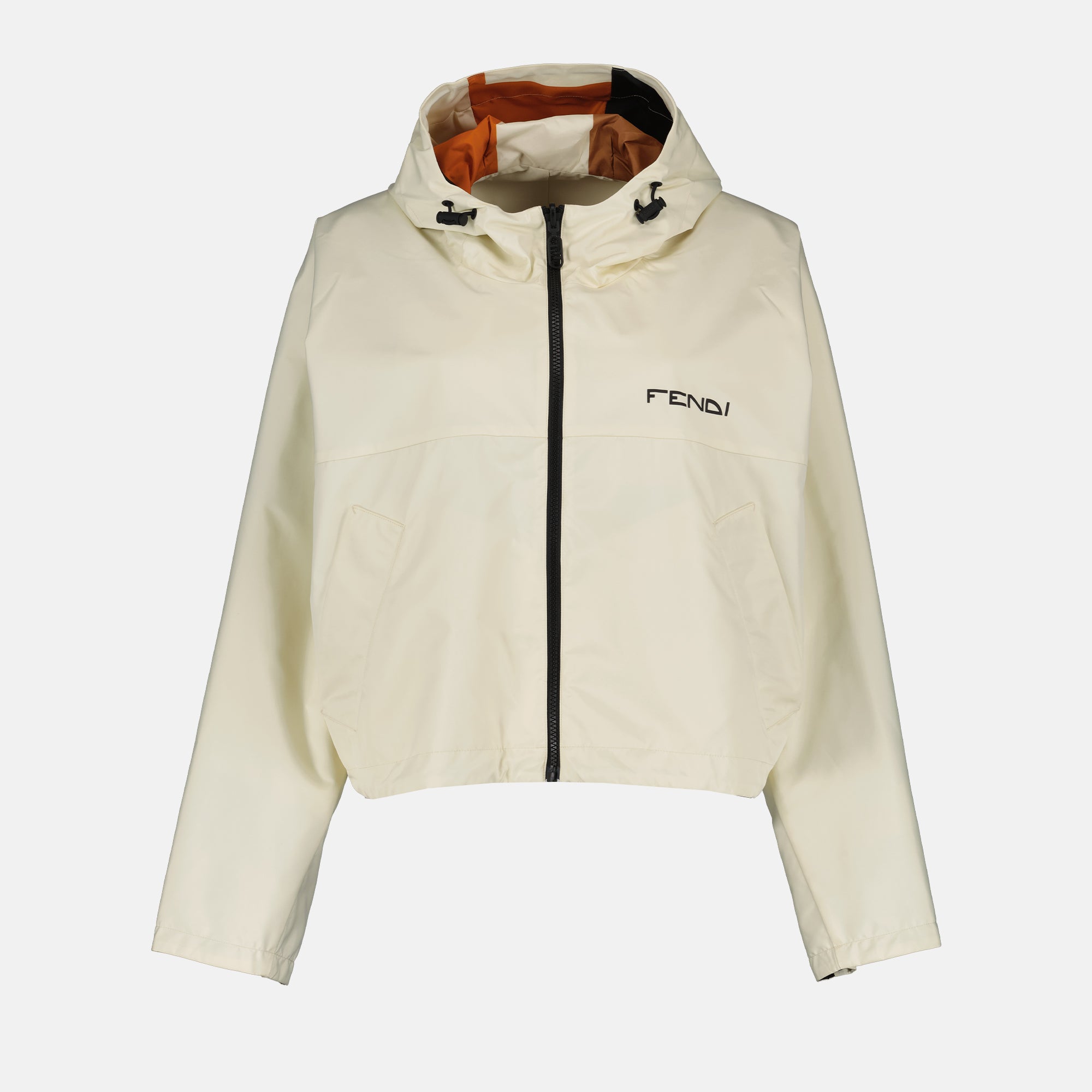 Chaquetas Coupe-vent réversible en nylon Fendi Beige Femme