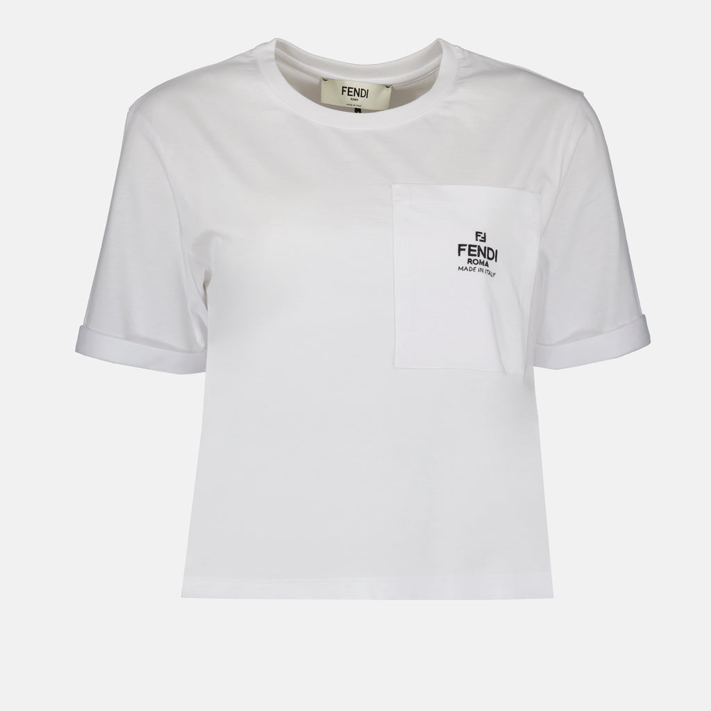 T-shirts T-shirt Fendi Roma Fendi Blanc Femme