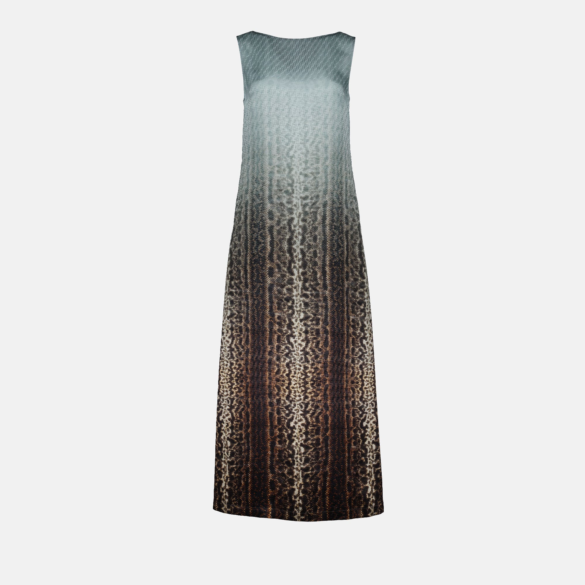 Vestidos Vestido de Seda Fendi Azul Femme