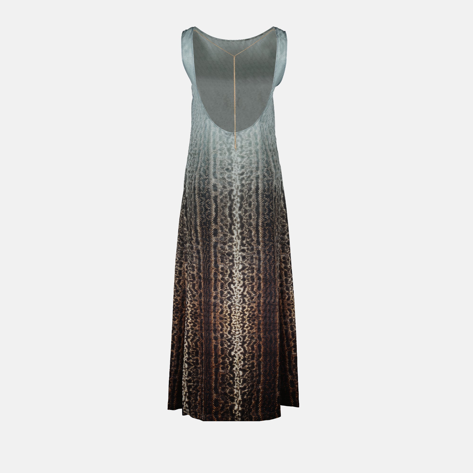 Vestidos Vestido de Seda Fendi Azul Femme