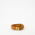 Bijoux Bracelet en cuir Forever Fendi Fendi Marron Femme